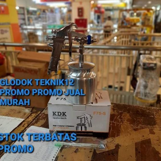 Alat Semprot Cat Spray Gun Kdk F75 Tabung Bawah Sprey Gun Kdk F75 Kleponstore12