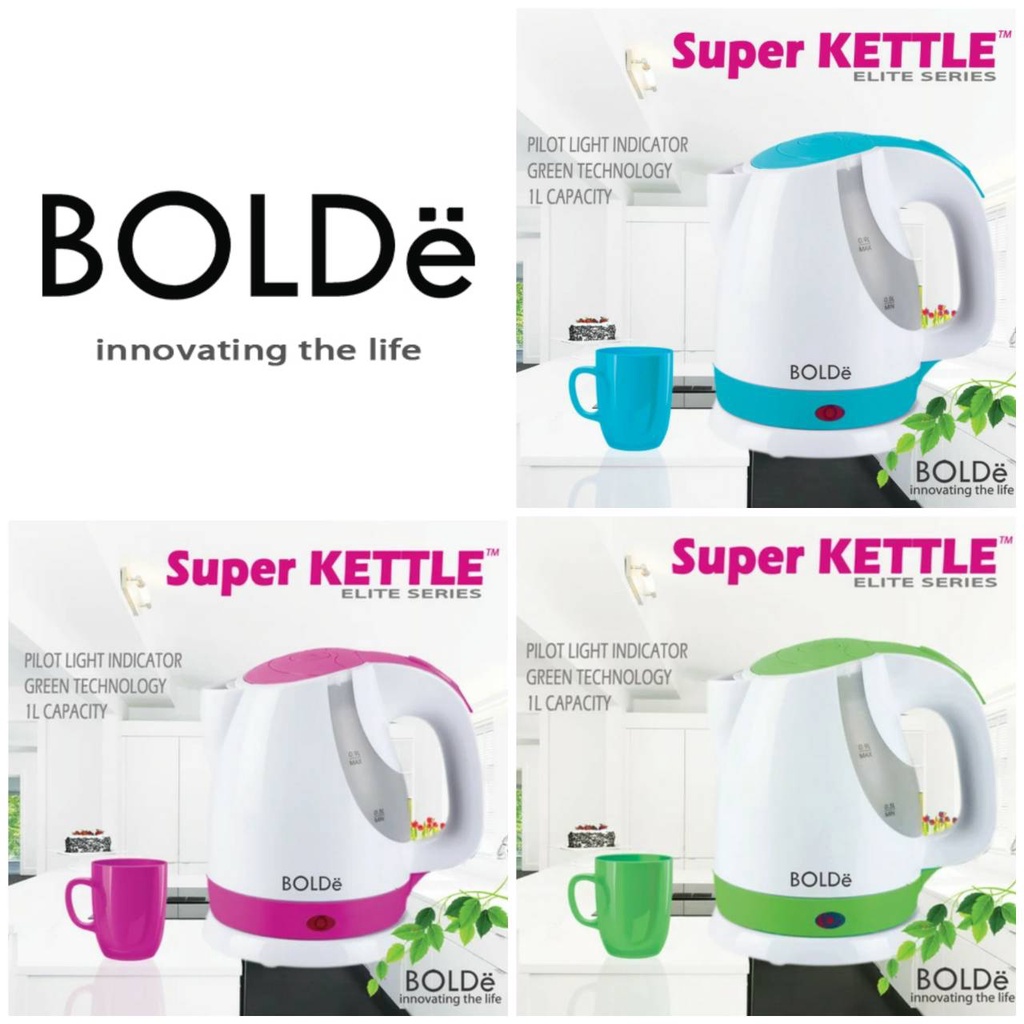 Teko Listrik Bolde Supper Kettle Elite Series Pemanas 0,9 Liter