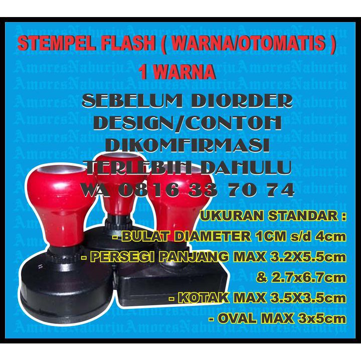 

Produk Terbaik Stempel Flash ( Warna/Otomatis ) 1 Warna