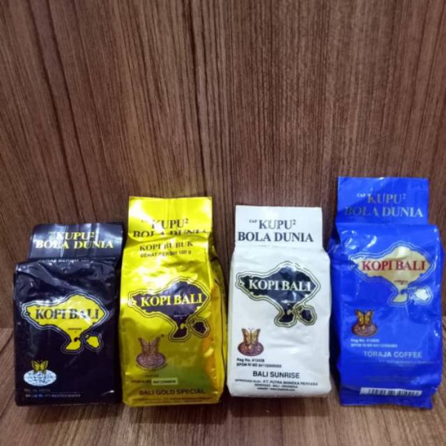 

Kopi Bali Cap Kupu Kupu Bola Dunia 100 gr