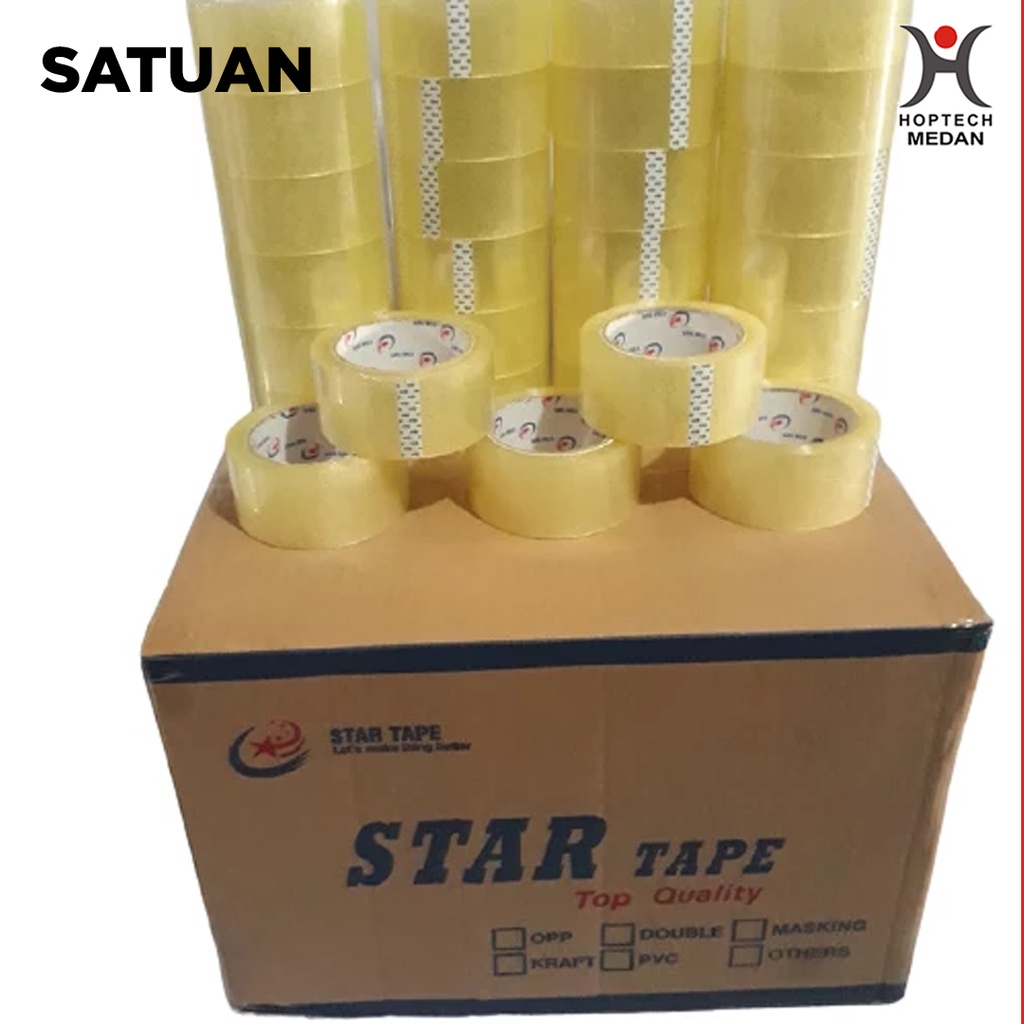 Lakban bening Startape Satuan / Lakban bening / Tape Packing