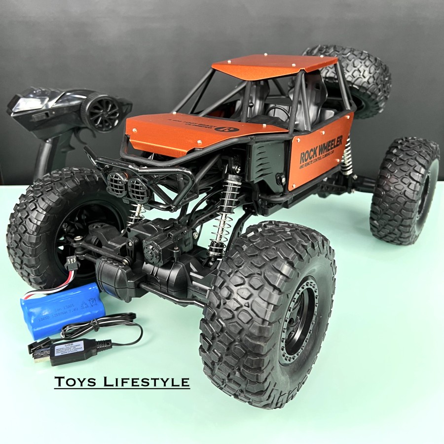 Mobil Remote Control Rock Crawler Off Road Jeep Wrangler Rubicon 1:8