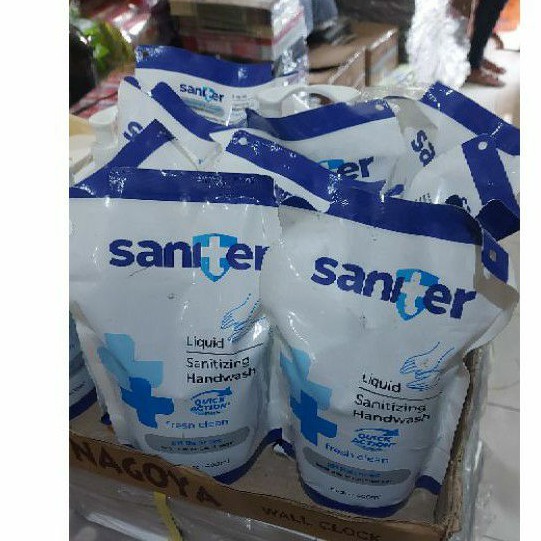 Saniter Hand wash refiil liquid fresh clean 400ml