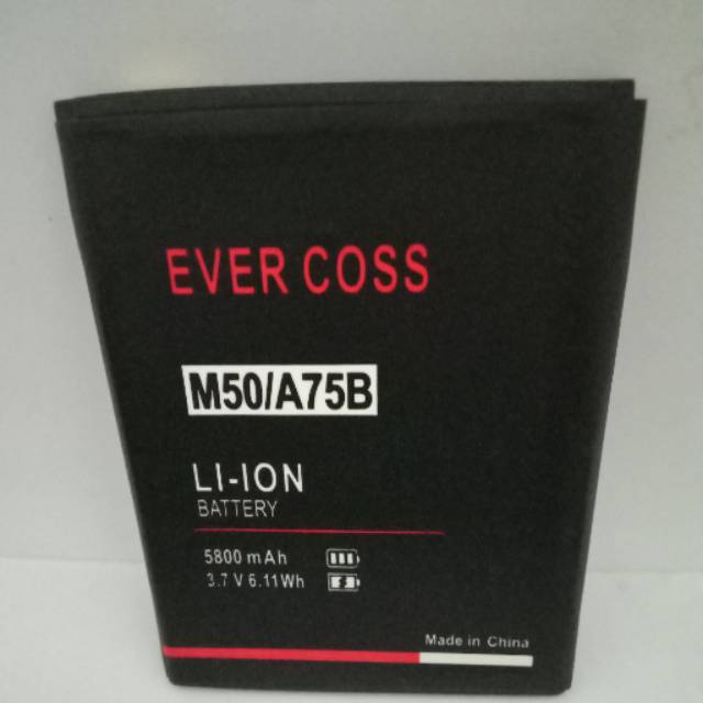 Batre bt evercoss M50 A75B M50 star original