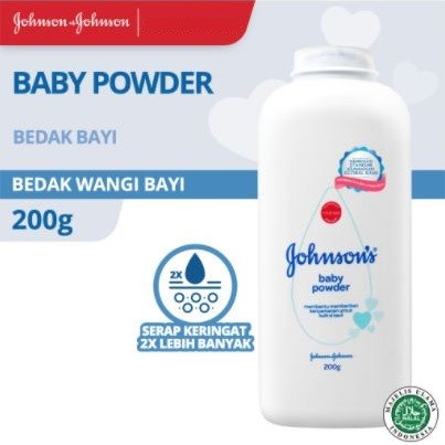 [ 200 GR ] JOHNSON'S BABY POWDER - BEDAK BAYI JOHNSON BABY BPOM - Putih