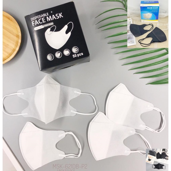 isi 50 Pcs/BOX Masker Duckbill Dewasa IMPORT Anti Virus Disposable Earloop Adjustable Fashion mask