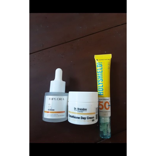 PRELOVED BEKAS SERUM IMPLORA ACNE DR BRANDON DAY CREAM SUNSCREEN SOMETHINC HOLYSHIELD SERUM