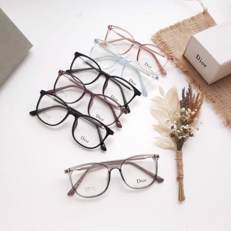 Frame kacamata bulat lentur kecil gaya wanita pria