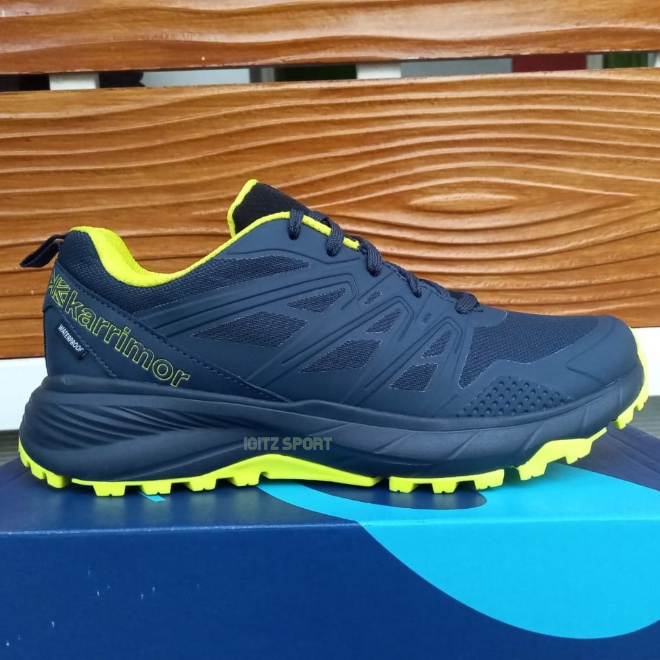 SALE  Sepatu Trail Run KARRIMOR CARACAL TR 10 Waterproof Navy/Fluo Original