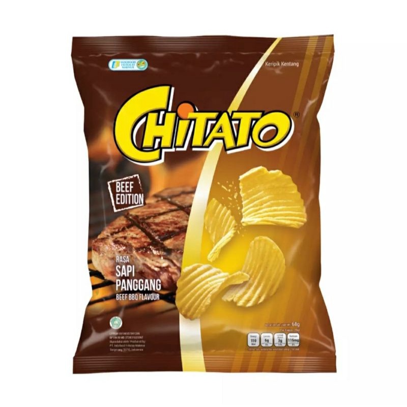 

Chitato Keripik Kentang Sapi Panggang 68 gr | Snack Kentang | Chitato Beef BBQ 68 gr