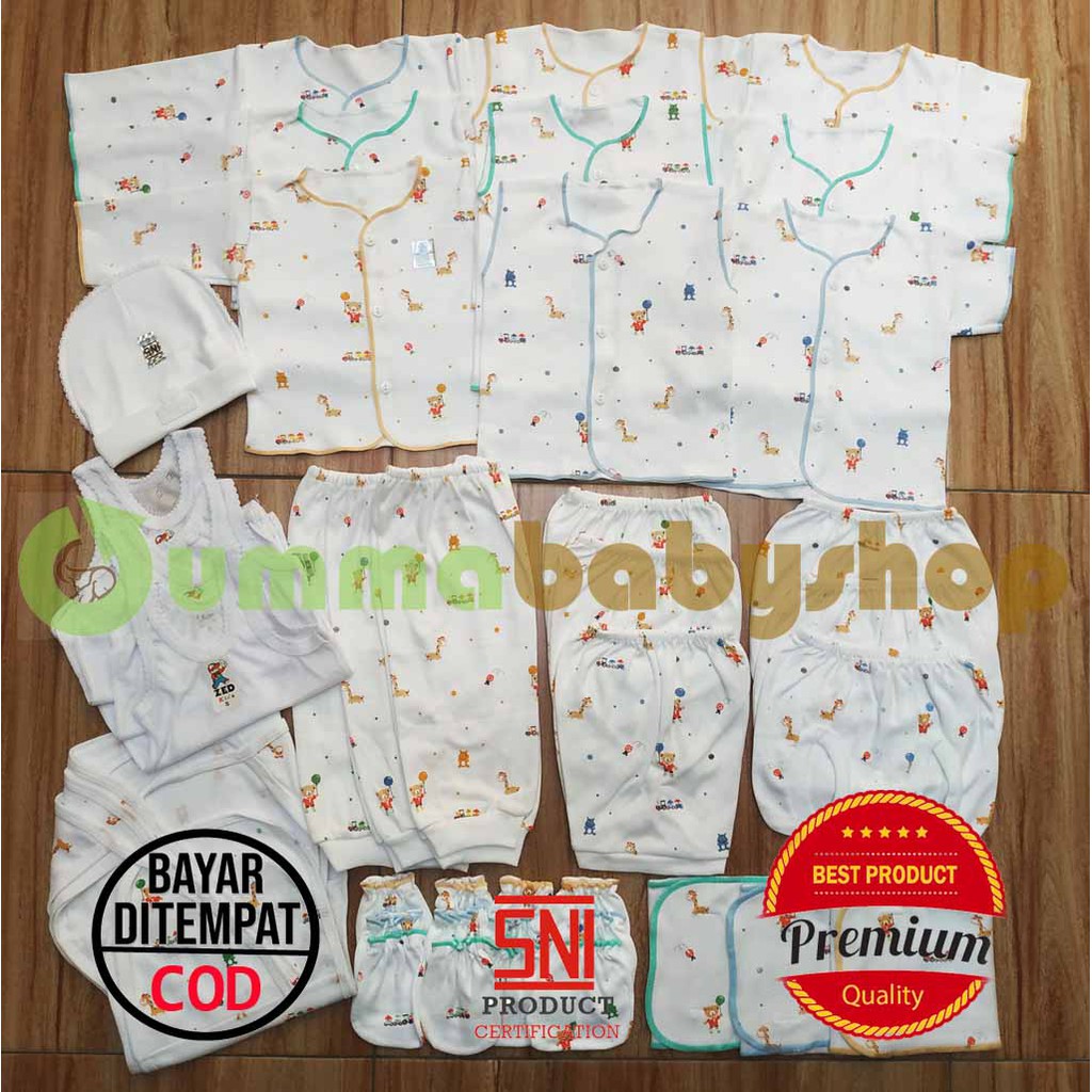 Paket Lengkap Perlengkapan Bayi Lahir Setelan Baju Celana Popok Laki Perempuan Gift Set Newborn Kado