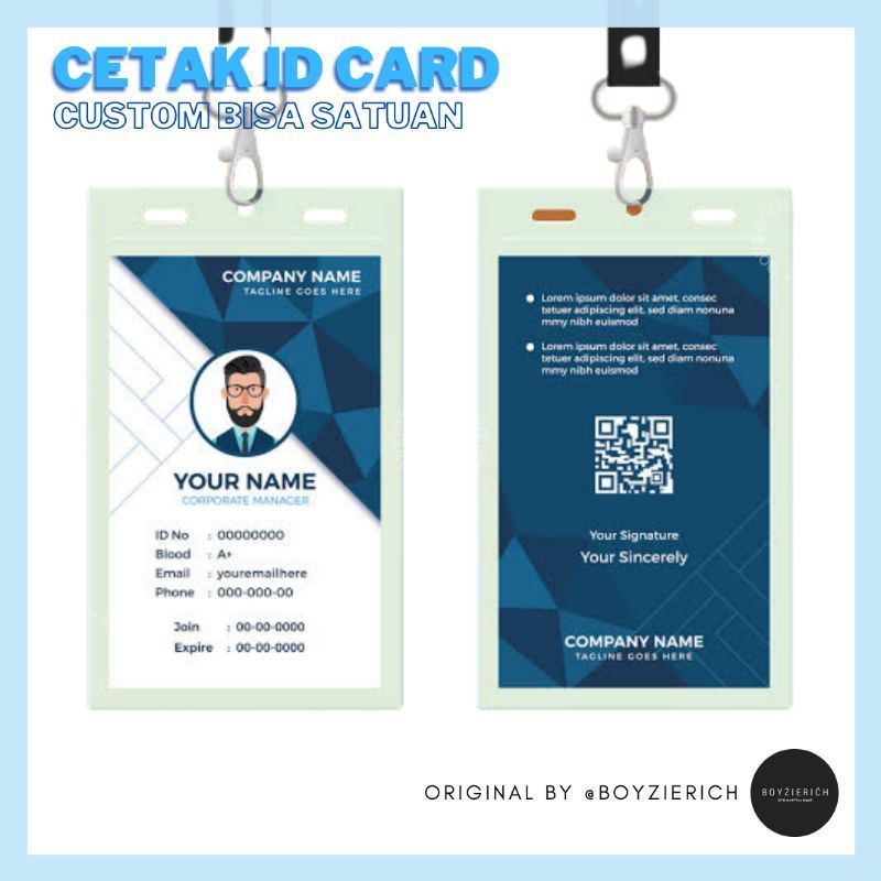 

Cetak ID Card Bahan PVC