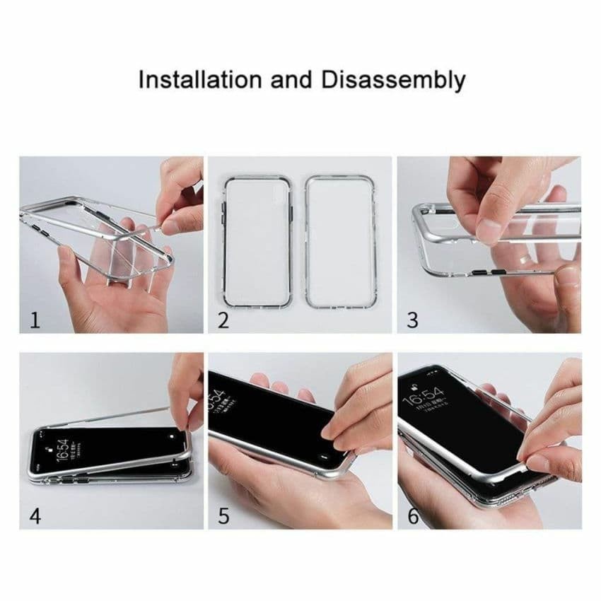 SAMSUNG A12 CASE MAGNETIK BELAKANG KACA (HOKKY)