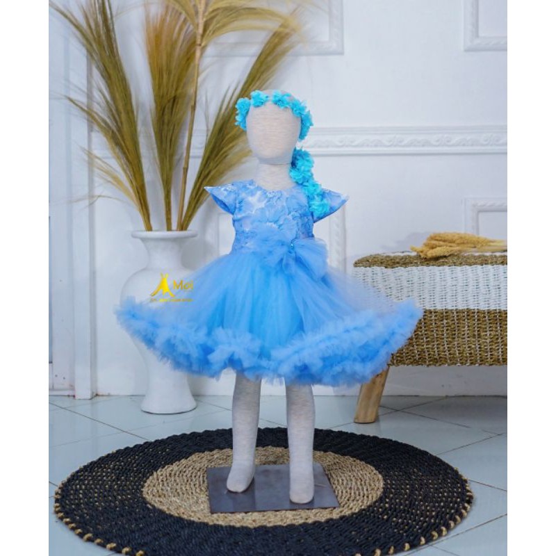 GAUN ANAK BLUE ICE CUTE