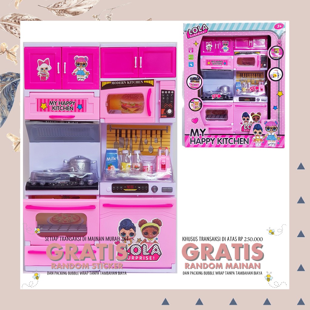  MAINAN  ANAK PEREMPUAN KITCHEN SET LOL  KITCHEN SET LITTLE 