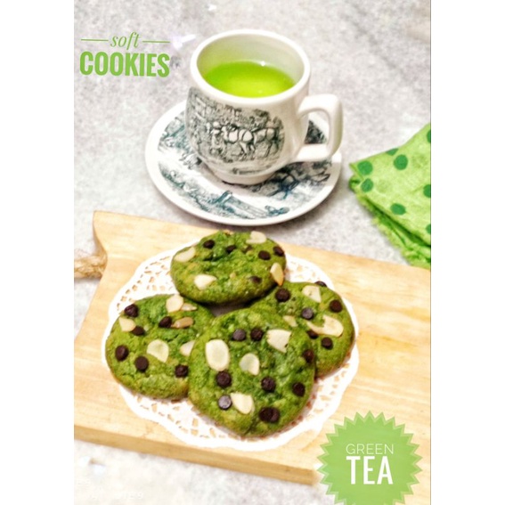 

soft cookies greentea