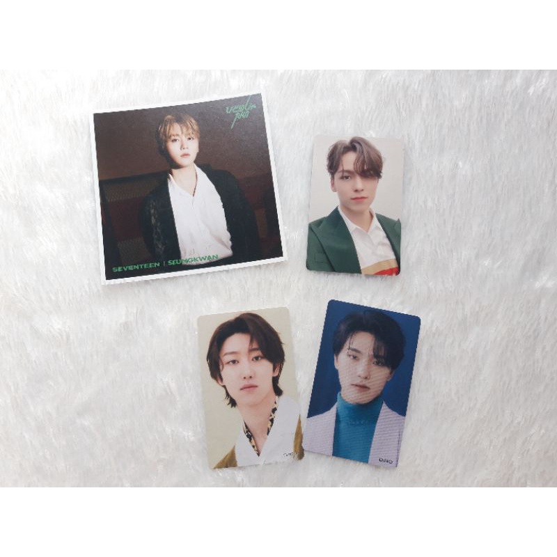 PHOTOCARD ENTRY CARD SEVENTEEN HITORIJANAI THE8, SEUNGKWAN, VERNON, DINO