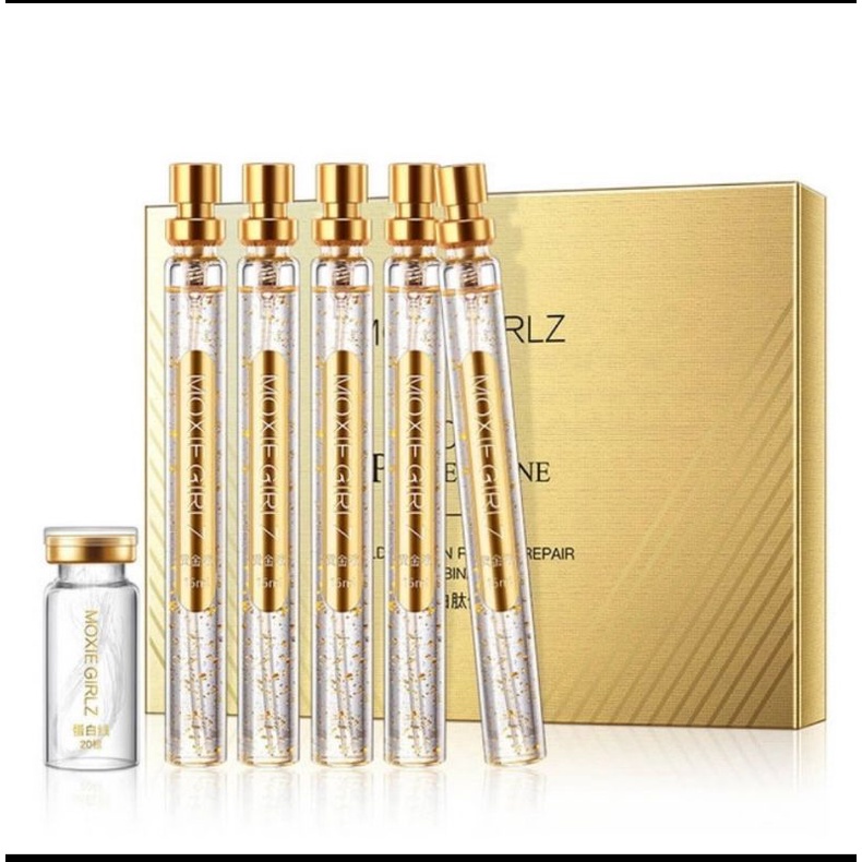 Original 100% Moxie Girlz Gold Protein Line Tanam Benang Serum Tanpa Jarum Serum Kolagen Collagen Pe