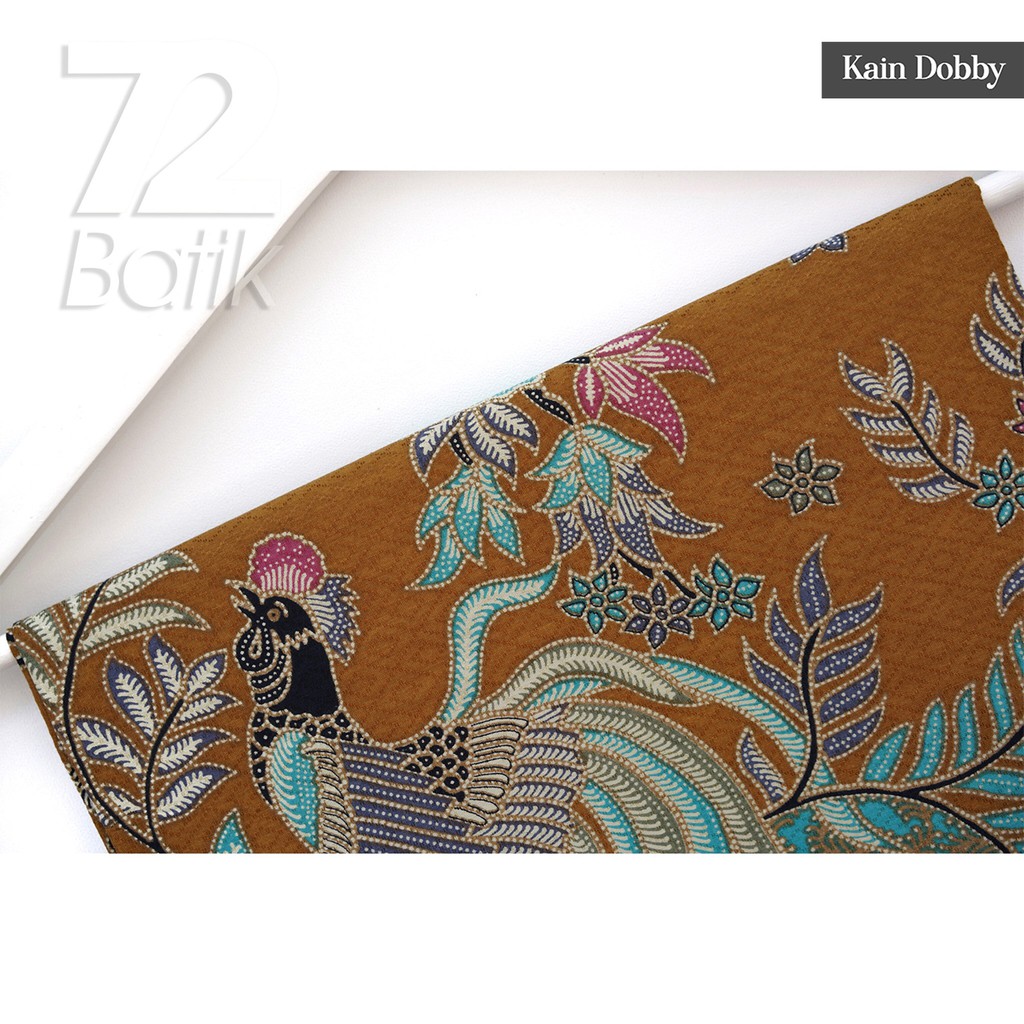 BAHAN BATIK PREMIUM Dobby Dobi Dobbi Dolbi Motif Burung Warna Coklat Cokelat 723324 Cap 72 Jarik Jarit Samping Kebat Panjang Batik Dobby Modern Premium Bahan Seragam Batik Pernikahan Kantor Keluarga Murah Kamen Jadi Batik Bali Lembaran