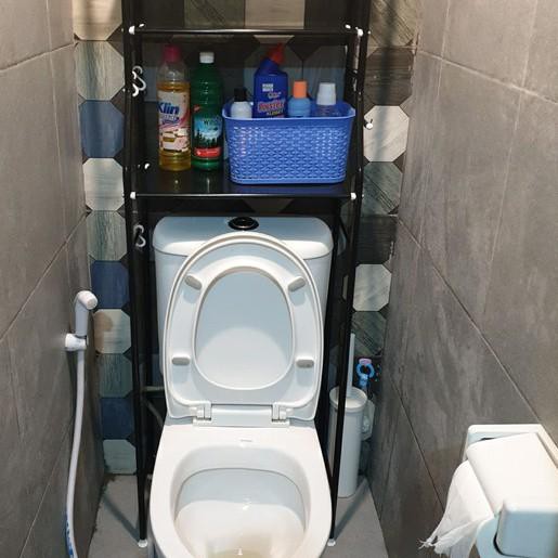  FD83  Rak Kamar Mandi 3 Susun Tingkat Aluminium WC Dinding  Toilet  Dapur  Shopee Indonesia