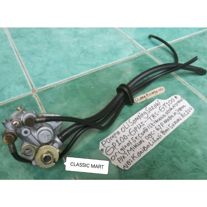 POMPA OLI SUZUKI GP100-GP125-TRS-GT100-GP-GT dari RC100