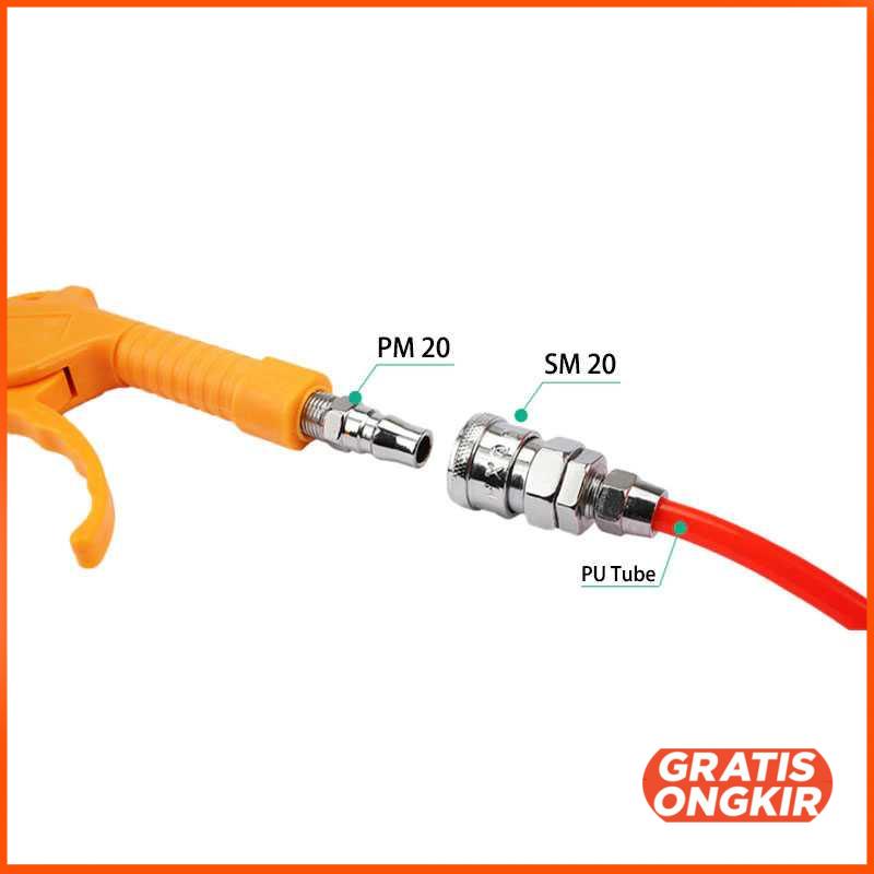 Air Blow Gun Pneumatic Cleaning Tool Dust Spray 270mm RK-S5