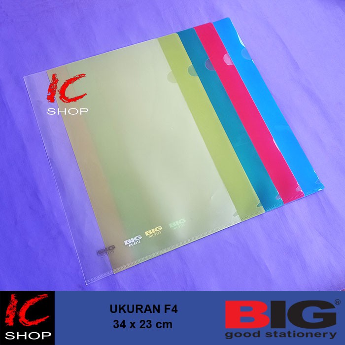 

1 Lusin Map L Ukuran F4 BIG 8113 - Document Sleeve Folio