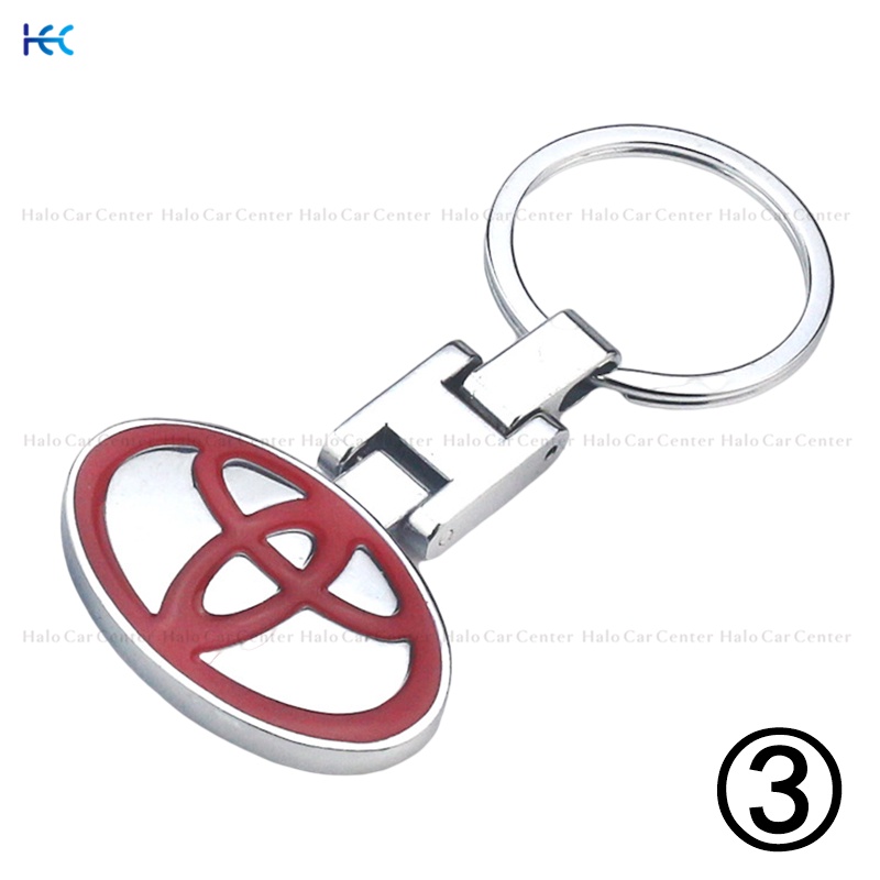 【Ready Stock】Alloy Metal Logo Motorcycle Keychain Car keychain SET for Toyota