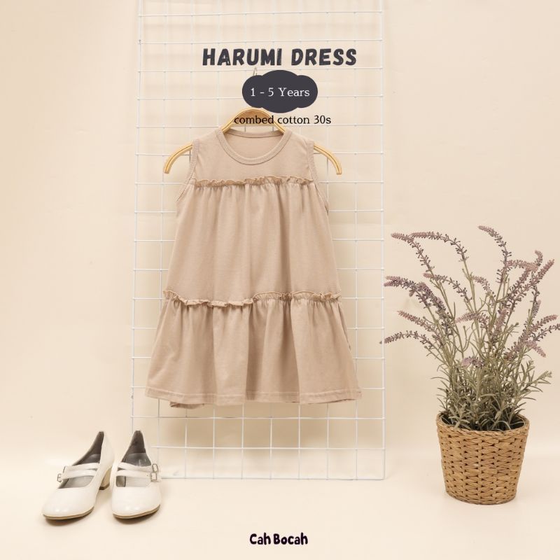 CAH BOCAH - HARUMI DRESS - DRESS ANAK - BAJU ANAK - DRESS BAYI