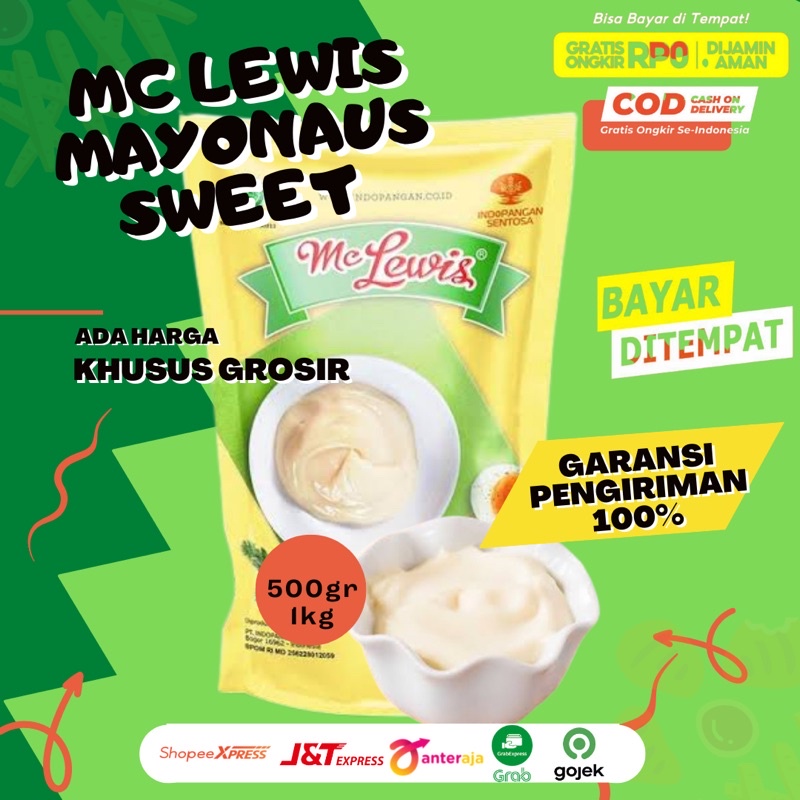 

Mc Lewis Mayonaise Sweet 1Kg Mayonnaise Manis Mayo
