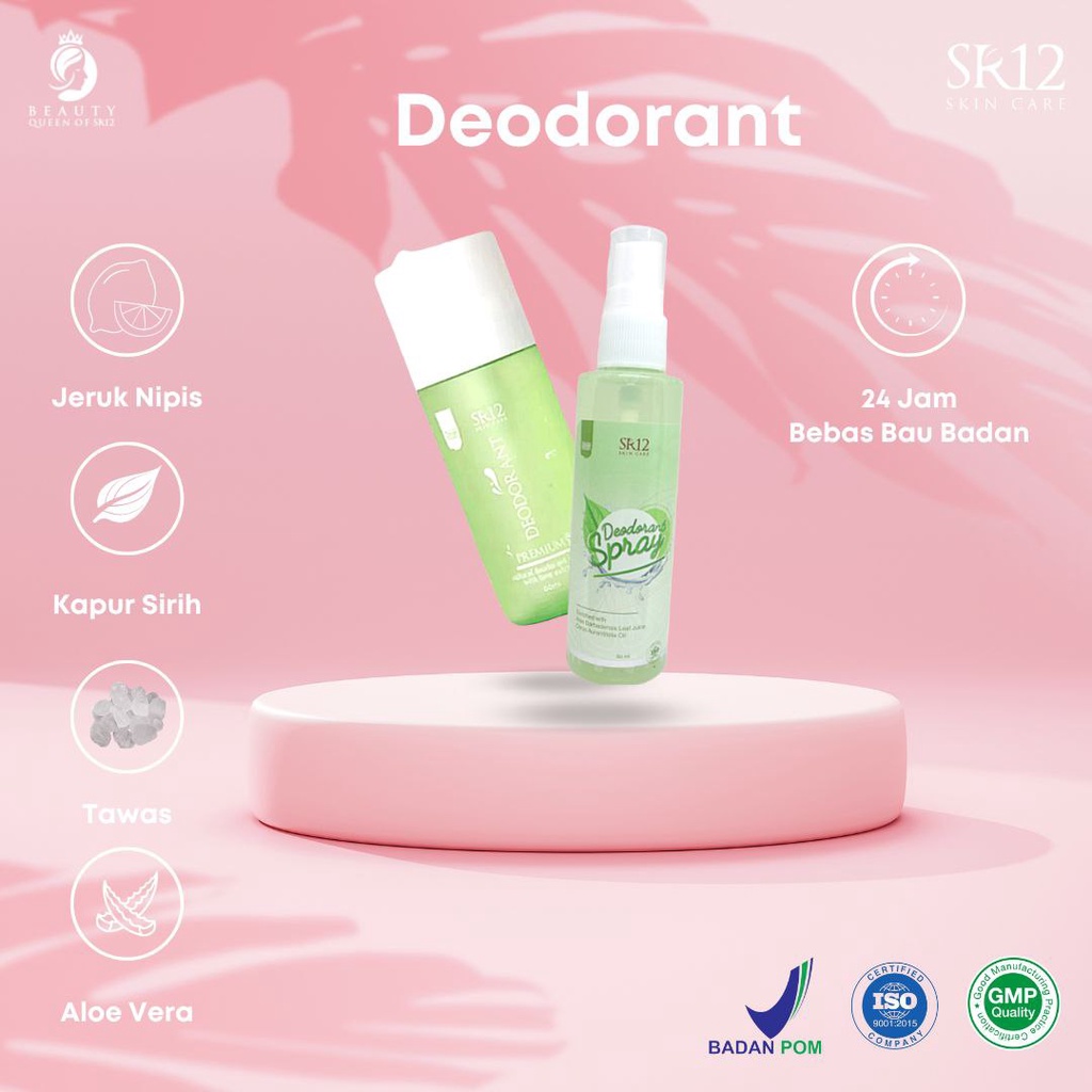 Deodorant Spray Antiperspirant Penghilang Bau Badan dan Keringat Tanpa  Alkohol Mencerahkan Ketiak Hitam