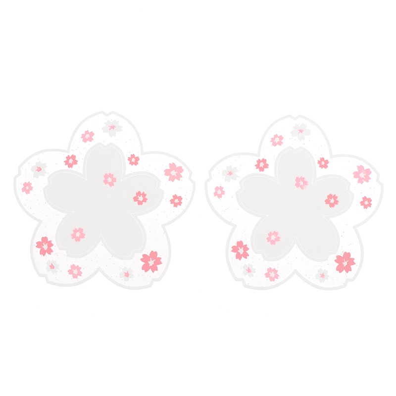 2pcs Cangkir Minum Desain Cherry Blossom Gaya Jepang Anti Slip Tahan Panas