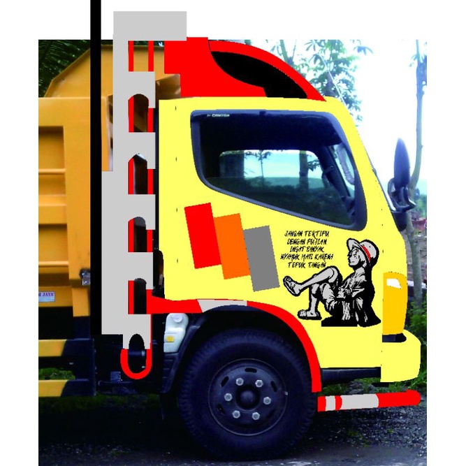 Jual Stiker Truck/ Sticker Pintu Truck/ Truck Canter | Shopee Indonesia