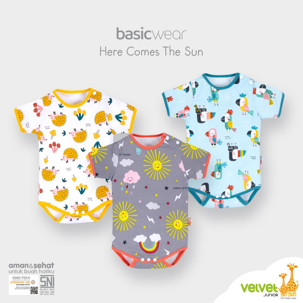 Velvet Junior Baju Kodok Jumper Segitiga Anak Bayi - Size NB [Satuan]-2