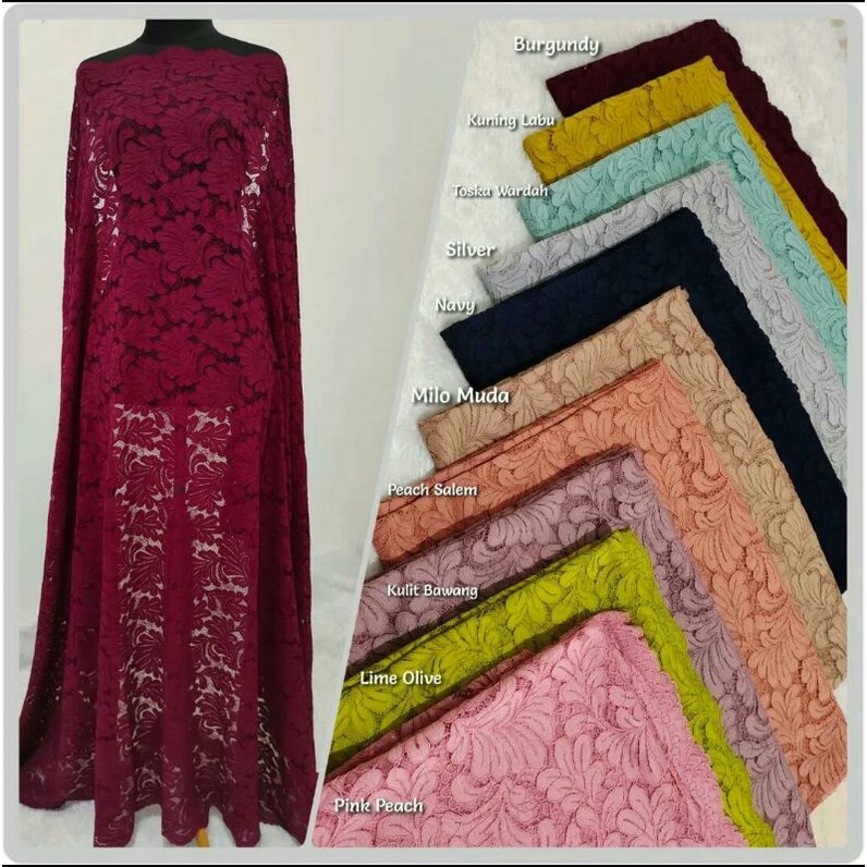 (TERBARU) Bakal kain Brokat Katun  jacatronic,Brukat Catoon cord,Brokat Francis,Brokat cord,Bahan ke