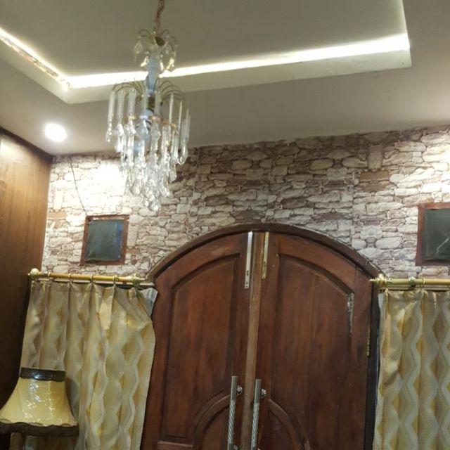 Grosir Murah Walpaper Stiker Dinding Warna Coklat Muda Motif Batu Alam