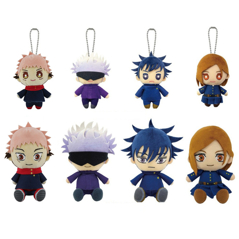 Gantungan Kunci Boneka Anime Jujutsu Kaisen Gojo Satoru Bahan Plushie 10cm / 22cm Untuk Hadiah Anak