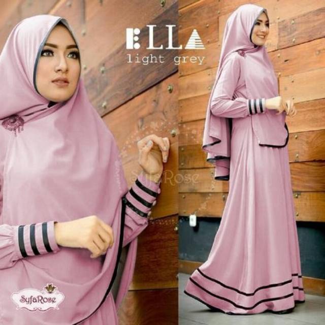 GAMIS MUSLIM SYAR'I SYFAROSE + HIJAB //  PREMIUM DRESS