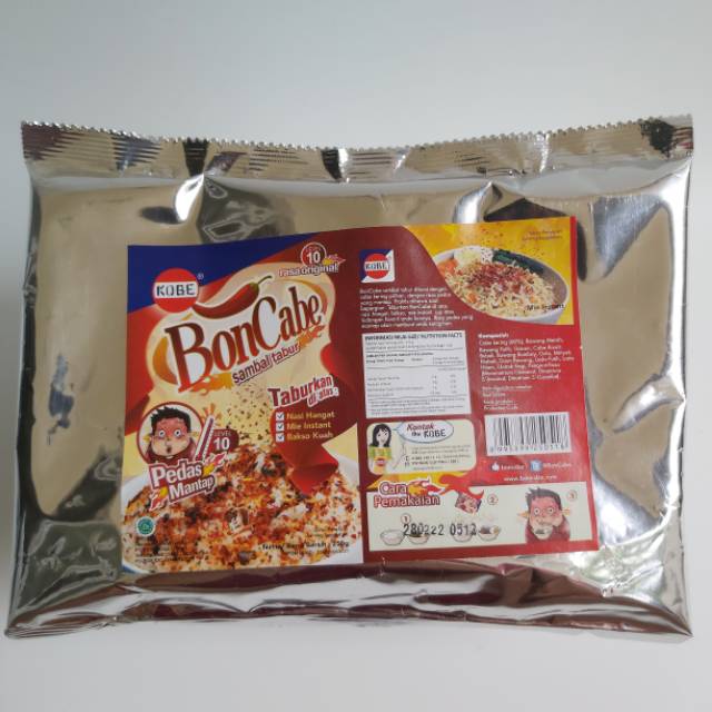 

Bon Cabe KOBE Level 10, kemasan 250gr RASA BAWANG GORENG