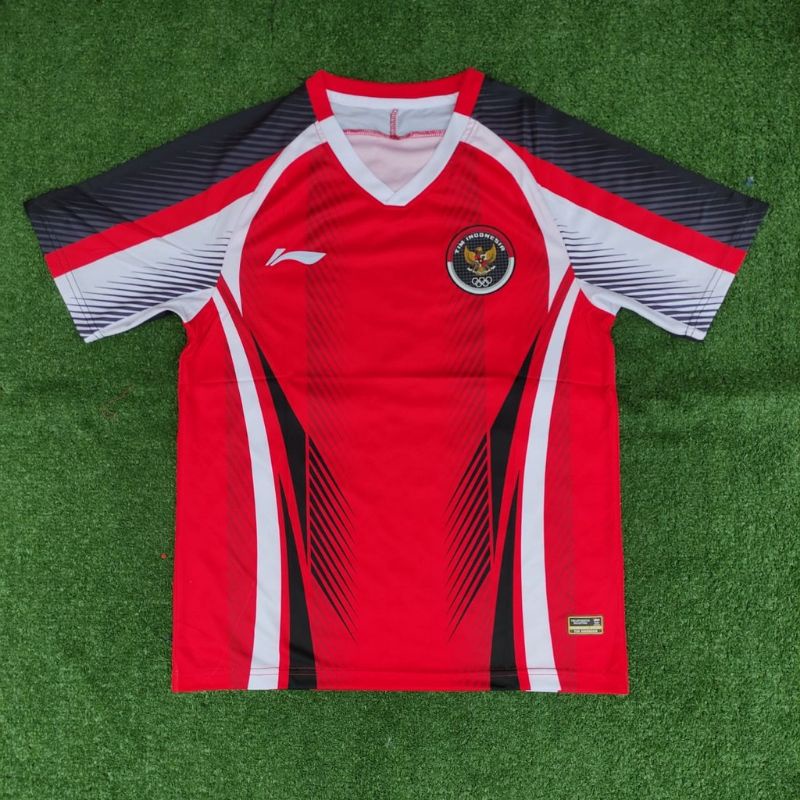 kaos badminton / kaos bulutangkis lining impor