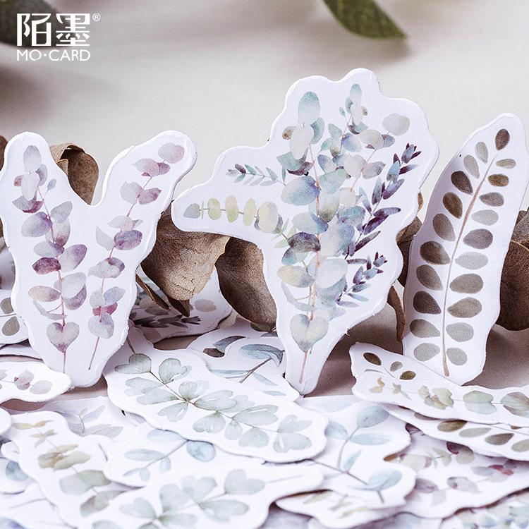 Winzige 45Pcs Stiker Bentuk Daun  Eucalyptus  untuk 