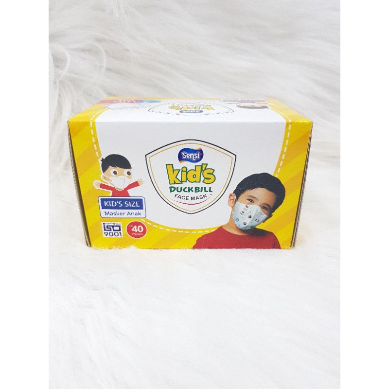 MASKER SENSI KIDS DUCKBILL ISI 40