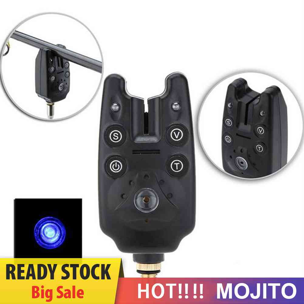 Alarm Joran Pancing 2 Lampu Led Anti Air Dengan Kontrol Volume