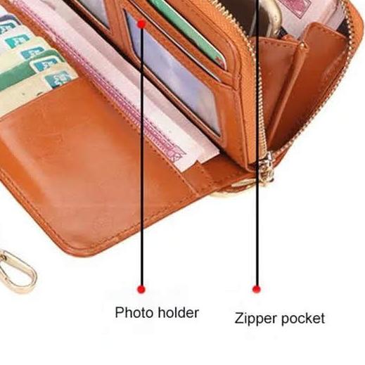 ♖ Dompet Panjang Wanita Dompet Cewek Kulit Pu Tebal Wallet Elegan Terbaru ➤