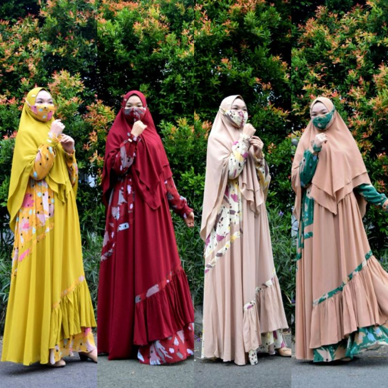 SUHAA SYARI SET ORI BY LIKE EXCLUSIVE PREMIUM PANJANG 138CM