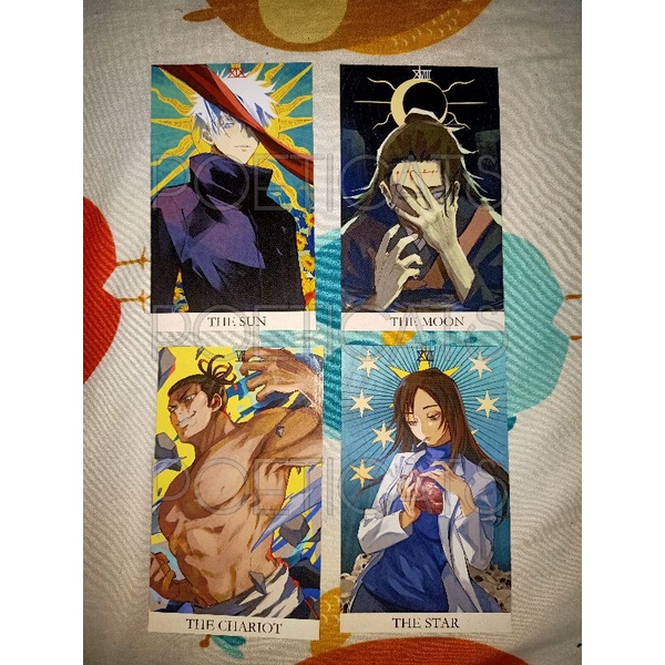 TAROT JUJUTSU KAISEN JJK BY KADEART (SET GOJO GETO SHOKO TODO) + SET GETO