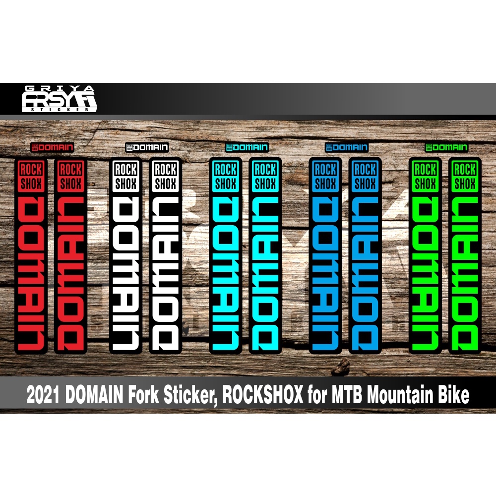 Decal Sticker Sepeda 2021 DOMAIN Fork Stiker, ROCKSHOX Sepeda Mtb