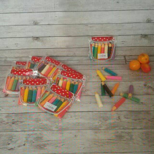 

Coklat Karakter Praline Souvenir Gift Kado Goodiebag Pensil Warna isi 6