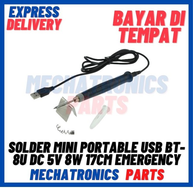 [SDR-9026] SOLDER MINI PORTABLE USB BT-8U DC 5V 8WATT 17CM EMERGENCY