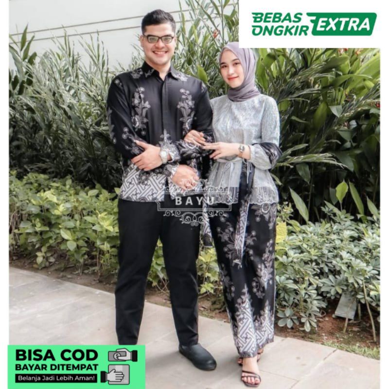 BAJU COUPLE KEBAYA PASANGAN LAMARAN BRUKAT MODERN TERBARU KAPEL TUNANGAN AKITA WIDBATIK UWIKBATIK